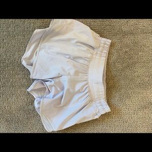 Lululemon light purple hottie hot 4 inch shorts
